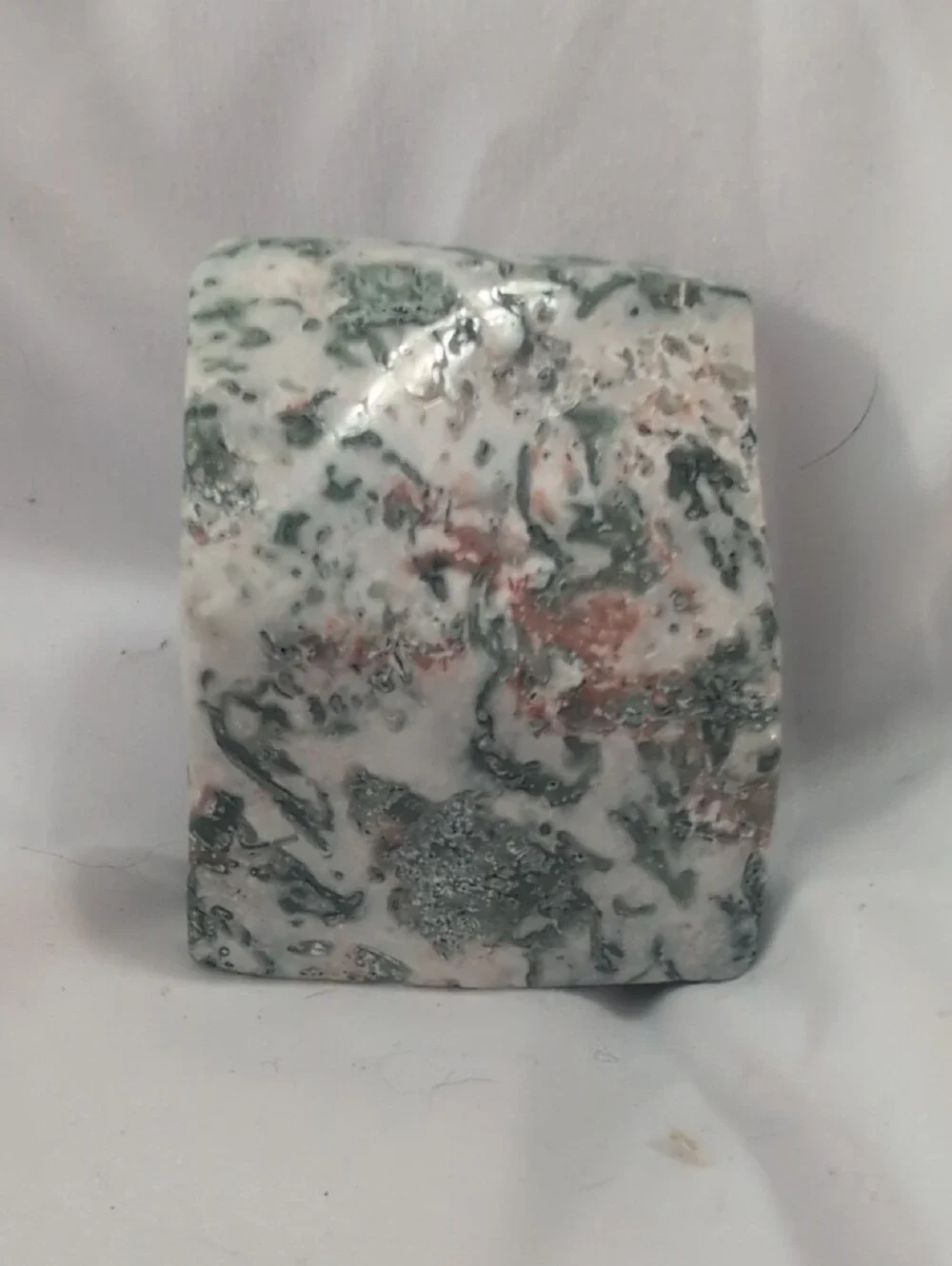 Moss Agate Asymmetric Block